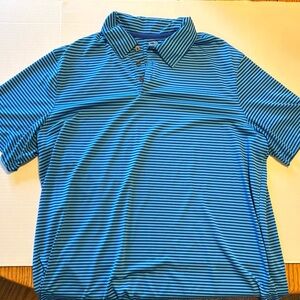 Champion XXL Blue Stripped Golf Polo Shirt
